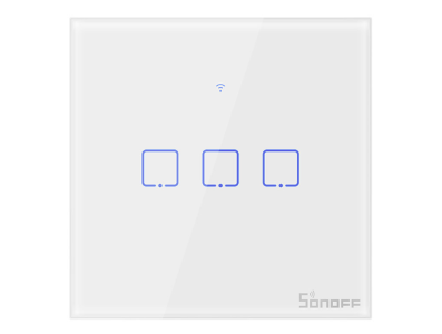 SONOFF T1EU3C-TX Interruptor Touch Wi-Fi Ecossistema SONOFF - Imagem 1