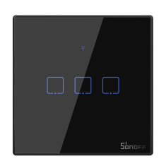SONOFF T3EU3C-TX Interruptor Touch Wi‑Fi Sem Fio Smart Home