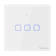 SONOFF T1UK3C-TX Interruptor Touch Wi‑Fi Sem Fio para Casa Inteligente