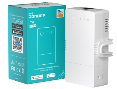 SONOFF TH Origin THR316 16A Wi‑Fi Interruptor com Monitoramento de Temperatura e Umidade - Imagem 1