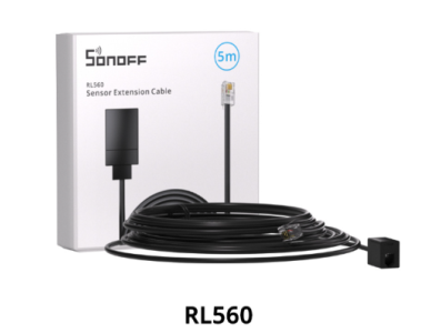 Cabo extensor para sensor SONOFF RL560 com conector RJ11 5 m - Imagem 1