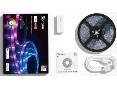 SONOFF L3-5M-P L3 Pro Fita de LED Smart RGBIC 5V 150 LEDs 5m IP54 - Imagem 1