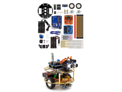 Kit de Rob&oacute;tica E5-1 Turtle Car Inteligente Su&iacute;te de Aprendizado - Imagem 1