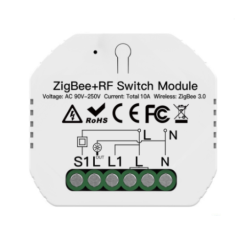 M&oacute;dulo Rel&eacute; Smart 1 Canal Tuya Zigbee RF 3.0 Zero Fire