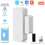 Sensor Magn&eacute;tico Wi‑Fi Tuya Branco
