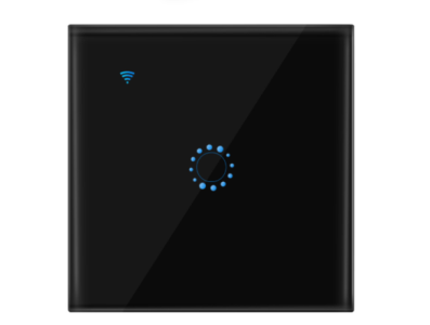 Tuya Wi‑Fi Interruptor Inteligente Touch 1 Canal Tipo 86 Plug EU Preto - Imagem 1