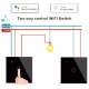 Interruptor Touch WiFi 1 Canal Inteligente Tuya com Duplo Controle - Thumb - 1