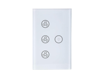Luzes para ventilador Wi‑Fi Tuya brancas - Imagem 1