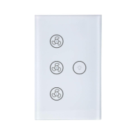 Luzes para ventilador Wi‑Fi Tuya brancas