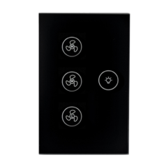 Luzes para ventilador WiFi Tuya Preto