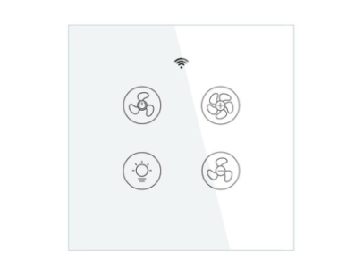 Luzes Wi‑Fi Tuya Brancas para Ventilador - Imagem 1