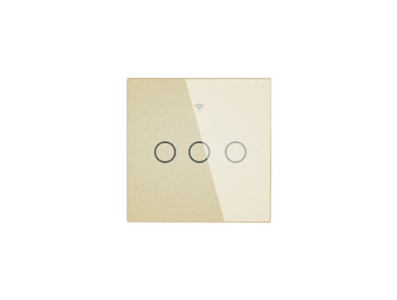 Tuya Gold Touch Inteligente Wi‑Fi RF433 - Imagem 1