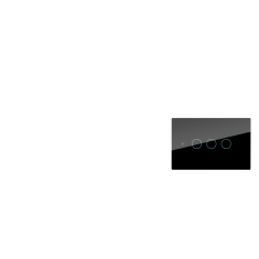 Tuya Smart Touch Preto WiFi RF433 (Ecossistema Tuya)