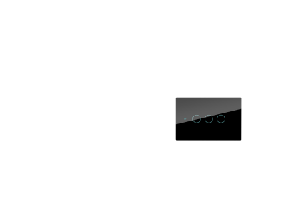 Tuya Smart Touch Preto WiFi RF433 (Ecossistema Tuya) - Imagem 1