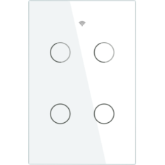 Tuya Touch Inteligente Branco WiFi e RF433