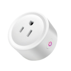 Tomada inteligente Wi‑Fi Tuya compat&iacute;vel com Ecossistema Tuya, temporizador, controle remoto e comando de voz (plug EUA)