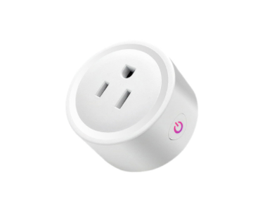 Tomada inteligente Wi‑Fi Tuya compat&iacute;vel com Ecossistema Tuya, temporizador, controle remoto e comando de voz (plug EUA) - Imagem 1