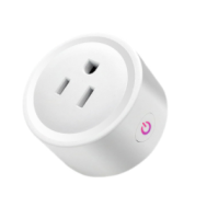 Tomada inteligente Wi‑Fi Tuya compat&iacute;vel com Ecossistema Tuya, temporizador, controle remoto e comando de voz (plug EUA)