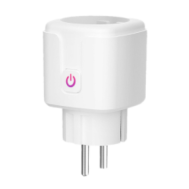 Tomada Inteligente Tuya Wi‑Fi Plug EU com Monitoramento de Energia, Controle Remoto, Temporizador e Comando de Voz