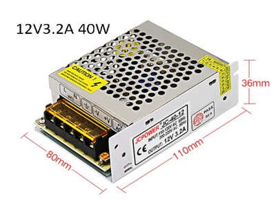 Fonte de Alimenta&ccedil;&atilde;o 12V 3,2A 40W (Alta qualidade) - Imagem 1
