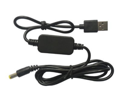Cabo booster USB 5V 0,6A com conector DC 5,5 x 2,1 mm e sa&iacute;da 9V - Imagem 6