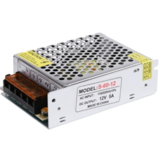 Fonte de alimenta&ccedil;&atilde;o 12V 5A 60W, alta qualidade