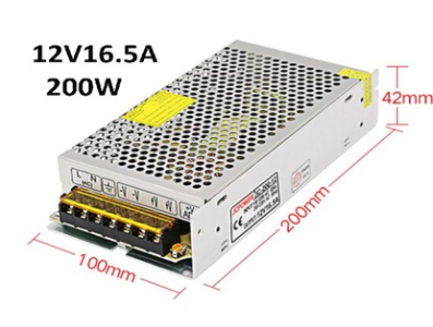 Fonte de Alimenta&ccedil;&atilde;o 12V 200W 16,5A Alta Qualidade - Imagem 1