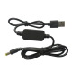 Cabo booster USB 5 V 0,6 A para 12 V com conector DC 5,5 x 2,1 mm - Thumb - 1