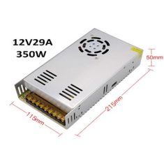 Fonte de alimenta&ccedil;&atilde;o 350W 12V 29A com ventilador, alta qualidade