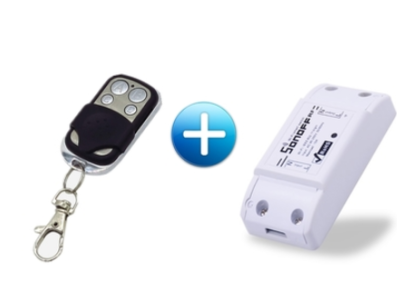 Sonoff RF Interruptor On/Off WiFi 10A, controle m&oacute;vel e por voz (Siri), compat&iacute;vel com 433MHz - Imagem 1