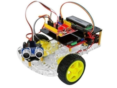 Kit Carro Inteligente de Terceira Gera&ccedil;&atilde;o com Detec&ccedil;&atilde;o de Dist&acirc;ncia por Ultrassom - Imagem 1