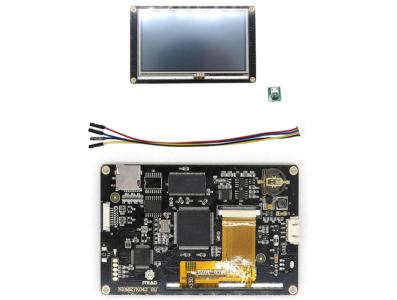Nextion NX4827K043 4,3 polegadas Tela Touch Resistiva Interface Homem-M&aacute;quina HMI Kernel - Imagem 1