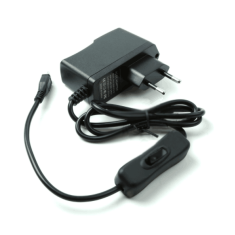 Fonte/Carregador Micro USB 5V 2,5A em pe&ccedil;a &uacute;nica com bot&atilde;o liga/desliga