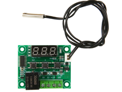 Controlador termostato W1209 DC 12V com sensor 50 cm (vermelho) - Imagem 7