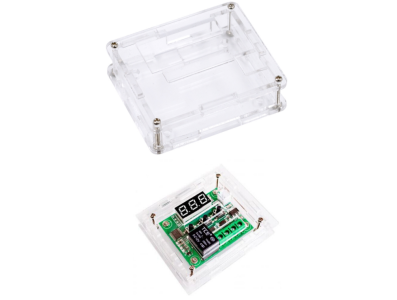 Gabinete acr&iacute;lico para m&oacute;dulo de controle de temperatura XH-W1209 - Imagem 4