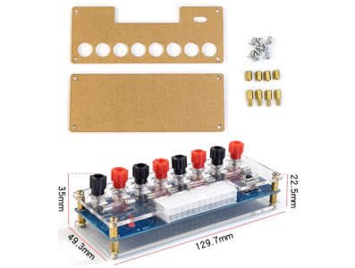 Placa adaptadora XH-M229 para transfer&ecirc;ncia de alimenta&ccedil;&atilde;o ATX com caixa acr&iacute;lica - Imagem 7