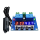 M&oacute;dulo controlador digital de temperatura e umidade XH-M452, alta precis&atilde;o, DC 12V 10A, LED digital, sa&iacute;da dupla, com sensor SHT - Thumb - 1