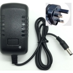 Adaptador 12V 1A plugue UK com luz indicadora, alta qualidade