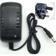 Adaptador 12V 1,5A Plugue UK com luz, alta qualidade e fornecimento de amperagem total