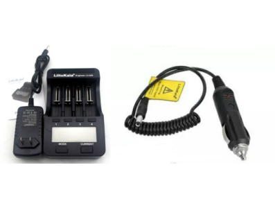 LiitoKala Lii-500 carregador multifun&ccedil;&atilde;o 18650/26650/16340/14500/10440/18500, sa&iacute;da USB 5V, display LCD grande, plugue EUA - Imagem 1