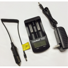 LiitoKala Lii-300 Carregador para 18650/26650/14500/10440/17500 e AA/AAA 1,2V com Teste de Capacidade, Sa&iacute;da USB 5V e Display LC