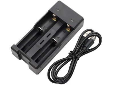 Carregador USB inteligente 5V para baterias 18650, 16340, 14500, 10440, 21700, AA e AAA - Imagem 1