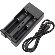 Carregador USB inteligente 5V para baterias 18650, 16340, 14500, 10440, 21700, AA e AAA