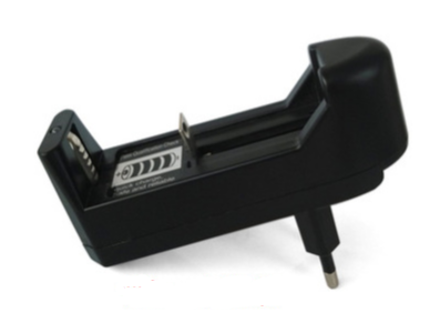 Carregador inteligente universal 1 canal Li‑ion para baterias 18650/16340 com plugue EUA - Imagem 1
