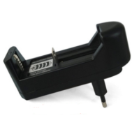 Carregador inteligente universal 1 canal Li‑ion para baterias 18650/16340 com plugue EUA