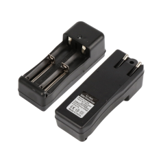 Carregador inteligente universal Li-ion 2 canais com plug EU para baterias 18650, 14500 e 16340