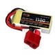 Bateria de l&iacute;tio 11,1 V 1100 mAh 25C amarela TCB - Thumb - 1
