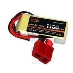 Bateria de l&iacute;tio 11,1 V 1100 mAh 25C amarela TCB