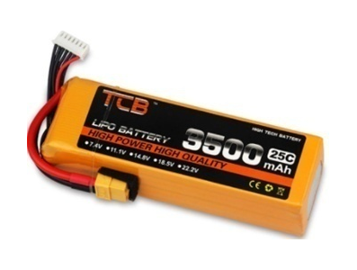 Bateria de l&iacute;tio Orange TCB 11,1V 1100mAh 25C (DC) - Imagem 1
