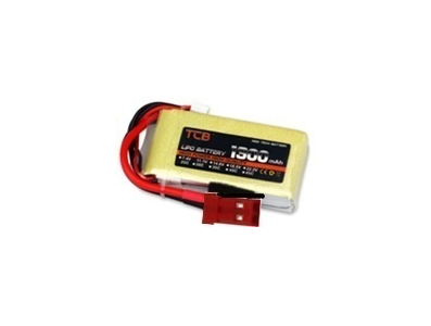 Bateria de l&iacute;tio 11,1 V 1300 mAh 25C TCB amarela - Imagem 1